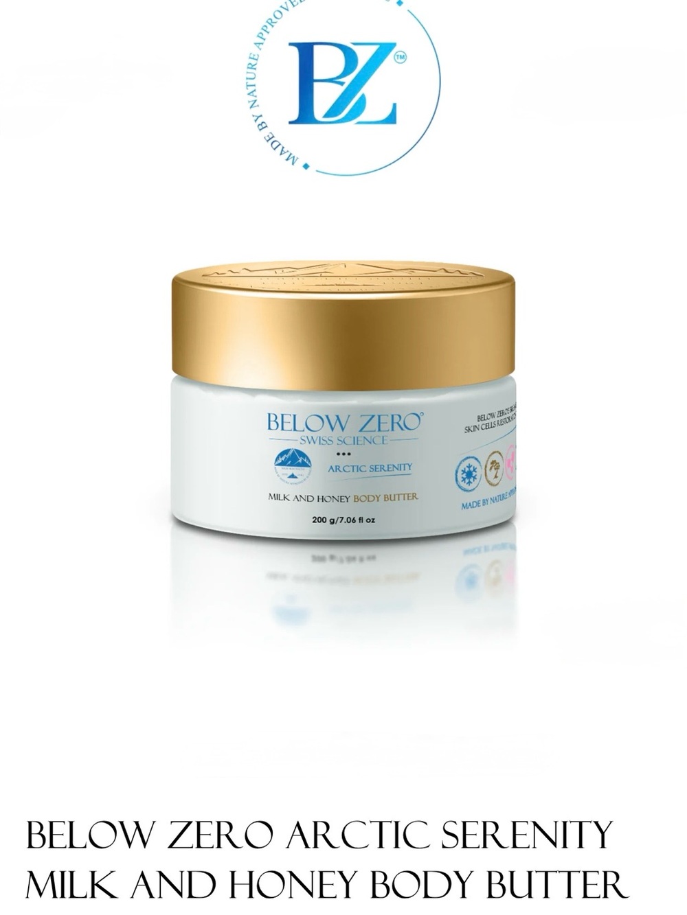 Arctic Serenity Milk & Honey Body Butter — White/Gold